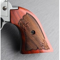 Altamont, Rosewood Strato Checkered Engraved Grip Set, Fits Heritage 22 Revolver