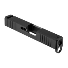 Brownells, Stripped Iron Sight Slide, Stainless Nitride, No Window, Fits Glock 43 Pistol