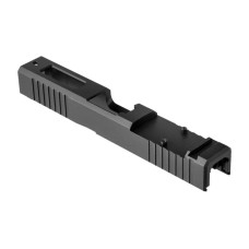 Brownells, RMR Cut Gen 3 Stripped Slide, Black, Window Cut, Fits Glock 19 Pistol