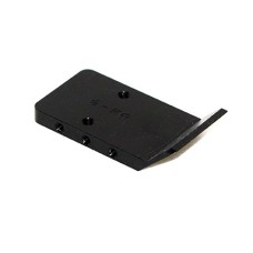 Carver Custom,  "Mini Rail" Base Plate For CARVER Mounting System, For Glock, Black, Trijicon SRO