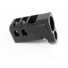 Carver Customs, M&P 9mm 3 Port Compensator for APEX Threaded Barrel (105-060) 1.0 Pro/L 5.0" Models, Black, Fits S&W M&P 1.0 Pro/L 5" Pistols