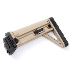 Haga Defense, B&T MBT Stock w/Haga Defense Aluminum Adapter, Tan, Fits CZ Bren 2 Rifle