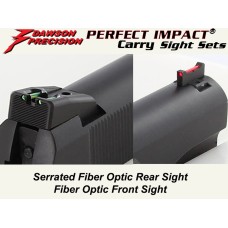 Dawson Precision, Fixed Carry Fiber Optic Sight Set, Fits GSG 1911 .22 Pistol