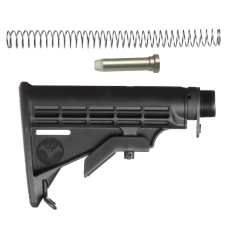 Doublestar, M4 6-POSITION CAR BUTTSTOCK-BLACK-MS-ASSEMBLY, Fits AR-15 Rifle