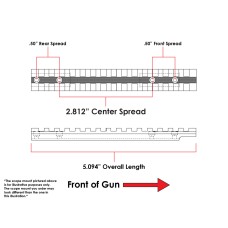 EGW, SHORT ACTION BLR PICATINNY RAIL 0 MOA, Fits Browning BLR Rifle