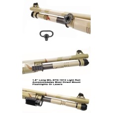 GG&G, Quick Detach Sling And Flashlight Mount With Rectangular Swivel, Fits Benelli M4 Shotgun