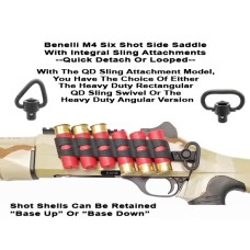 GG&G, M4 Side Saddle With QD Provision, BUT NO QD SLING SWIVEL, Fits Benelli M4 Shotgun