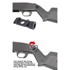 GG&G, QD Sling Attachment, No Swivel, Fits Magpul SGA Mossberg Stock