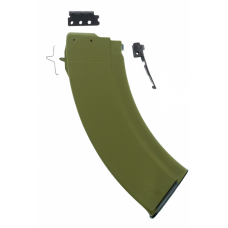 Bulgarian, 7.62x39mm 30-Round Reinforced Steel Lug Polymer Magazine, Olive Drab Green, Fits AK Rifle