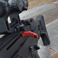 HB Industries, Offset Charging Handle (Optics), Left, Red, Fits CZ Bren 2 Rifle