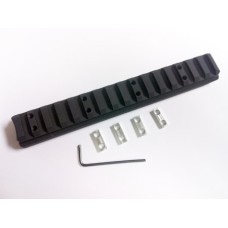 Hi-Tech CC, KSG Extended Lower Billet Picatinny Rail - Black Finish, Fits Keltec KSG Shotgun