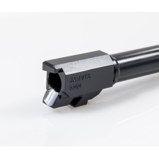 Jarvis Custom, 9mm Threaded Barrel, Black, Drop-In Fit, 1/2x28, Fits Walther P99 4" Slide Pistol