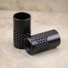 Kineti-Tech, 2 Piece Muzzle Brake (Zero Recoil Brake AL7) w/Concussion Sleeve (Dimpled), Fits 1/2x28 Threads