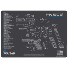 Cerus Gear, FN 509 12"x17" Schematic ProMat, Gray