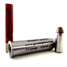 Short Lane, Shotgun Adapter, 12 Gauge to 410/45 Colt - Scavenger Series, Fits 12GA Break Action Shotguns