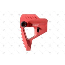 Strike Industries, Aluminum Pit Stock - Red, Fits AR-15 Rifle
