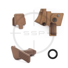 Sig Sauer, Coyote Parts Kit w/Sear Housing, Slide Cap, & Takedown Lever, Fits Sig P320 Pistol