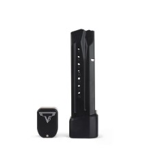 Taran Tactical Innovations, Base Pad For M&P 9/40 Full Size Magazines, +5/6, Black, Fits S&W M&P Pistol