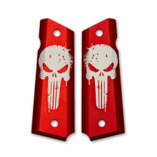 Valkyrie Dynamics, Punisher Grips, Full Size, RED, Fits 1911 Pistol