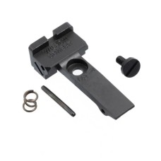 Wilson Combat, Rear Sight, Battlesight, Adjustable, Serrated Blade, Square Notch, Black, Fits Colt Python/Anaconda Revolver