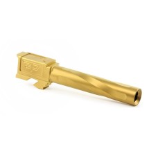 Zaffiri Precision, Barrel – TiN (Gold) – Flush and Crown, Gen 5, Fits Glock 17 Gen 5 Pistol