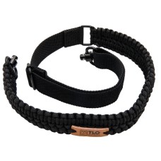 TLO Outdoors, Adjustable 2-Point Paracord Tactical Sling - Black, QD Disconnect