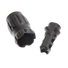 Fortis Mfg, Control Shield Gen II & 1/2x28 Slipstream Muzzle Brake, 5.56mm, Fits AR Pattern Rifle - Bundle Pack - Black Nitride