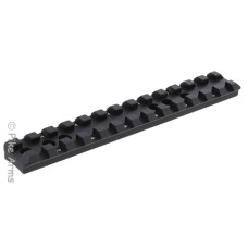 Pike Arms, 10/22 Picatinny Scope Rail, Extended Reversible 3/8" Height, MATTE BLACK, Fits 10/22 Ruger Factory Receivers