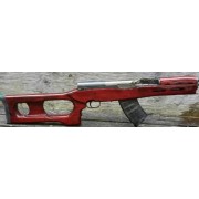 Luckyshotwoodstocks, Dragunov Stock, Walnut Stain, Spike Bayonet Groove, Rus/Chin Variant, Fits SKS Rifle