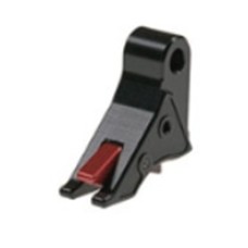 Overwatch Precision, TAC Shoe-Only Trigger, Fits Glock Pistol - Gen 1-4, G43/43x/48, Black Shoe, Red Safety