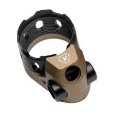 Strike Industries, TRIBUS Enhanced Castle Nut & Extended End Plate Version 2, FDE, Fits AR-15 Rifle