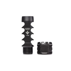 VG6 Precision, Lambda PRS30 Muzzle Brake - Black Nitride, fits .30 Cal up to .300 Win Mag