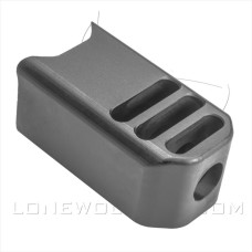 Lone Wolf, Alpha Wolf Compensator, Fits Bullnose LWD Slide, 40-9mm Conversion, Black