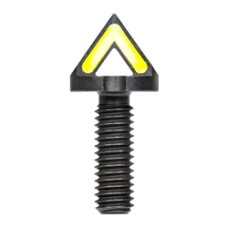 Blitzkrieg Components, Chevron Front Sight Post - Luminescent Green Stripe, No Tool, Fits AR15 Rifle