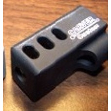 Carver, Compensator, Decelerator 4 Port Alum, 1/2x28, Black - 9MM, fits GEN3 Glock 17,34, 17L