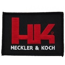 HK, Factory Black & Red Patch With Full Velcro Back