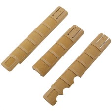 HK, Quad Rail Picatinny Rail Handguard Cover Set - 3 Rails Per Set - Tan, RAL 8000, fits MR556, MR762