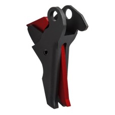 Lazy Wolf Guns, F3 Full Flat Face Trigger - Red, Fits HK VP9 Series Pistol