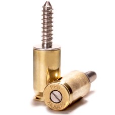 Lucky Shot, .45 Caliber Brass Bullet License Plate Fasteners