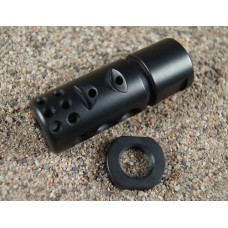 Smith Enterprise, 5.56/6.5mm/6.8mm/.30cal Muzzle Brake, Fits 1/2x28 Threads