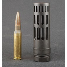 SMI, Attenu8or Muzzle Device, 7.62, 5/8"x24 - A - Black Nitride