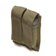 SOE Gear, Vertical Dual Pistol Magazine Pouch, Belt Mounted, Velcro - Coyote