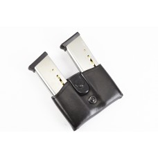 Wilson Combat, Double Magazine Pouch, Right or Left Hand, 1.5" Belt, Black Leather, fits 1911 Magazines