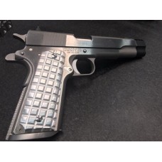 Valkyrie Dynamics, 1911 Government/Commander Grips Aluminum "Grenade" Brushed FINISH, Fits 1911 Pistol